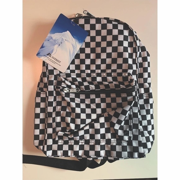Everest Basic Pattern B&W Backpack - Picture 2 of 3
